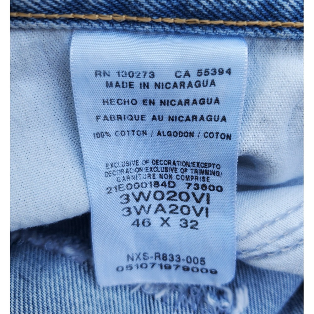 Wrangler Riggs Work Jean Men 46x32 (Fits 44x32) Workhorse‎ Carpenter Relaxed Fit - Picture 8 of 9